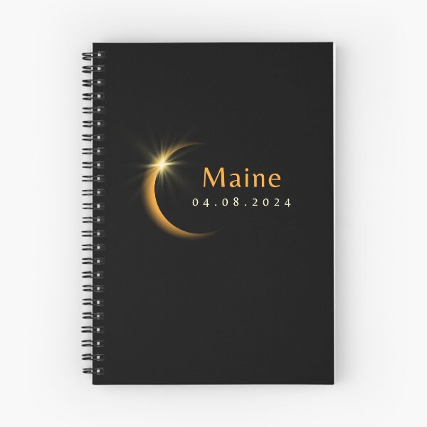 Item preview, 2024 Total Solar Eclipse State Maine April 8, 2024 designed and sold by StarByAsem.