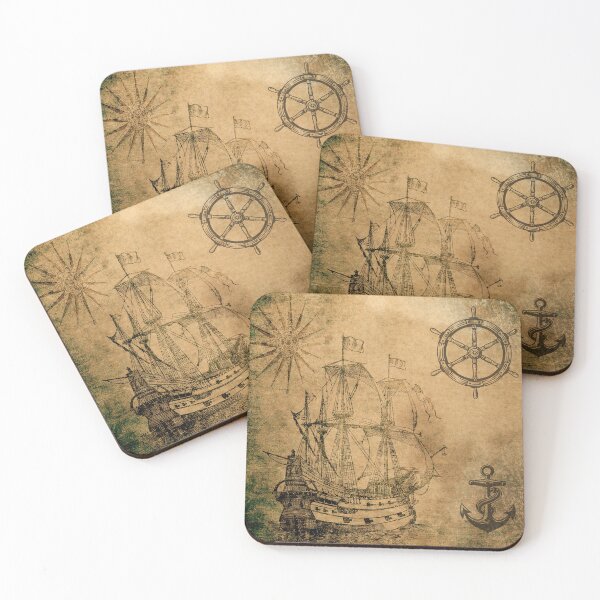 Item preview, Vintage Ship designed and sold by Lecturarte.