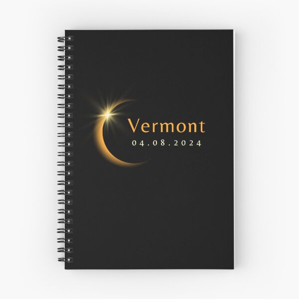 Item preview, 2024 Total Solar Eclipse State Vermont April 8, 2024 designed and sold by StarByAsem.