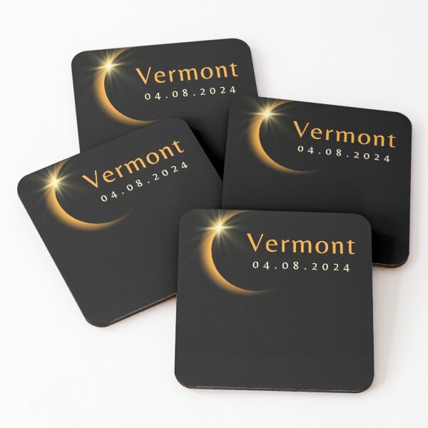 Item preview, 2024 Total Solar Eclipse State Vermont April 8, 2024 designed and sold by StarByAsem.