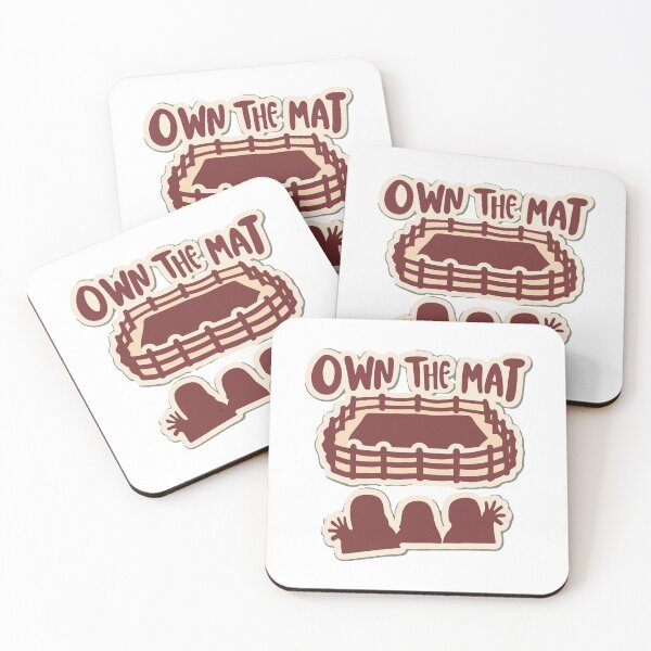 Item preview, Own the Mat - Wrestling Ring Motivational Illustration designed and sold by NiftyWrx.