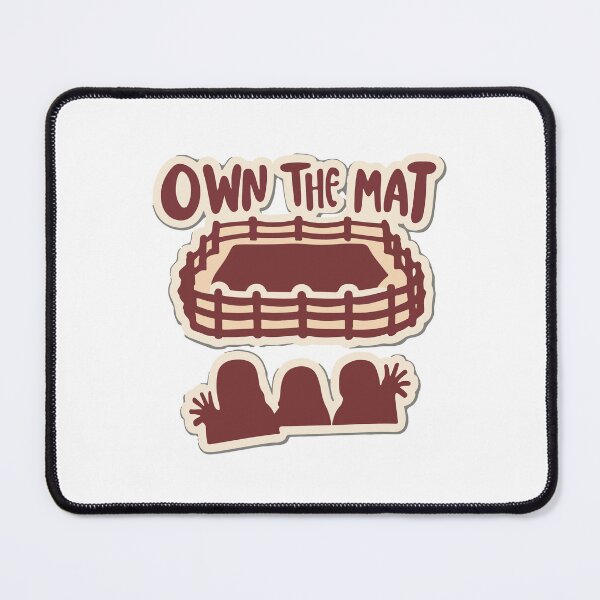 Item preview, Own the Mat - Wrestling Ring Motivational Illustration designed and sold by NiftyWrx.
