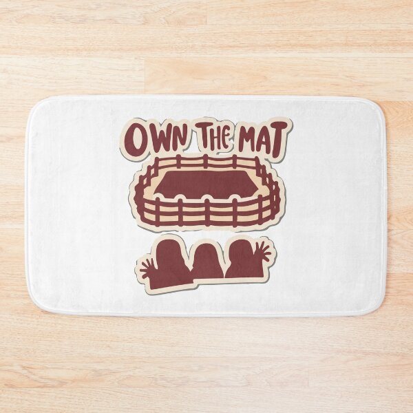 Item preview, Own the Mat - Wrestling Ring Motivational Illustration designed and sold by NiftyWrx.