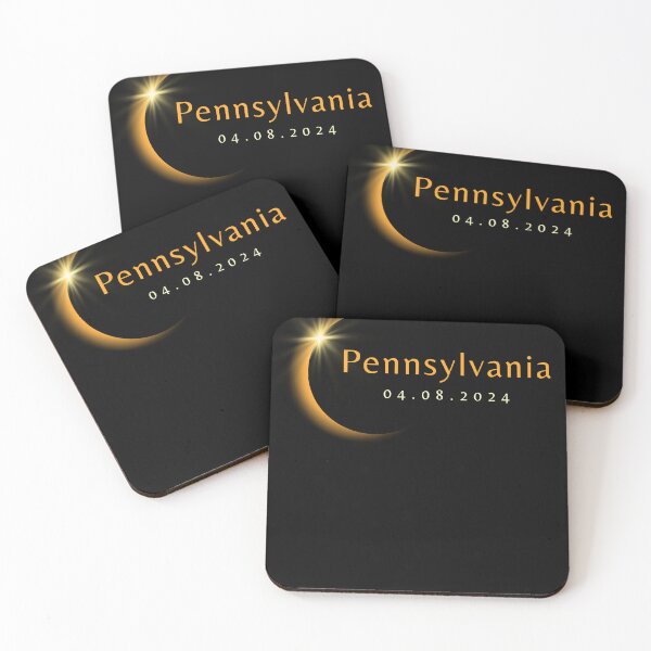 Item preview, 2024 Total Solar Eclipse State Pennsylvania April 8, 2024 designed and sold by StarByAsem.