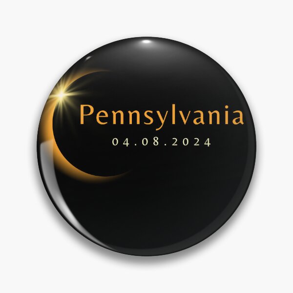 Item preview, 2024 Total Solar Eclipse State Pennsylvania April 8, 2024 designed and sold by StarByAsem.