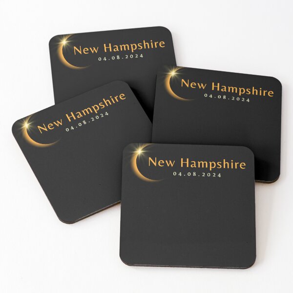Item preview, Copy of 2024 Total Solar Eclipse State New Hamsphire April 8, 2024 designed and sold by StarByAsem.