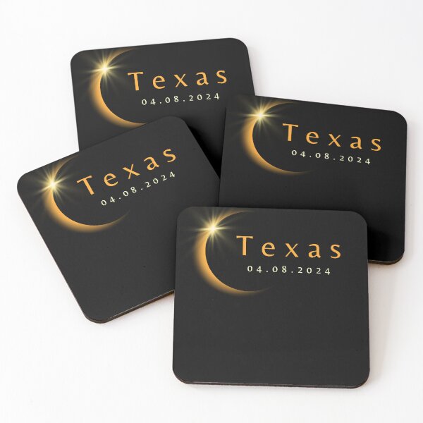 Item preview, Copy of 2024 Total Solar Eclipse State Texas April 8, 2024 designed and sold by StarByAsem.
