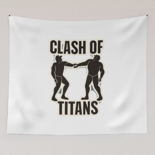 Item preview, Clash of Titans - Wrestling Silhouette designed and sold by NiftyWrx.