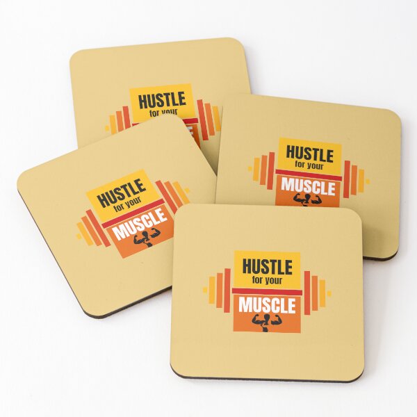 Item preview, Hustle for your Muscle | Yellow Background designed and sold by RM-Journey.