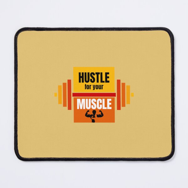 Item preview, Hustle for your Muscle | Yellow Background designed and sold by RM-Journey.