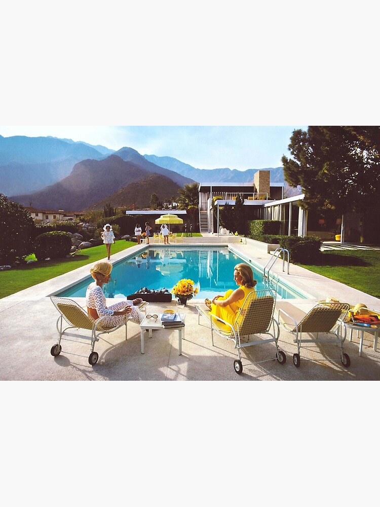 Thumbnail 3 of 3, Canvas Print, poolside glamour designed and sold by langstonc.