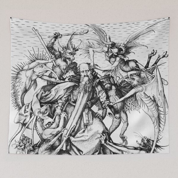 Item preview, HD. The Temptation of St Anthony (1475), by Martin Schongauer designed and sold by MINDTHECHERRY.