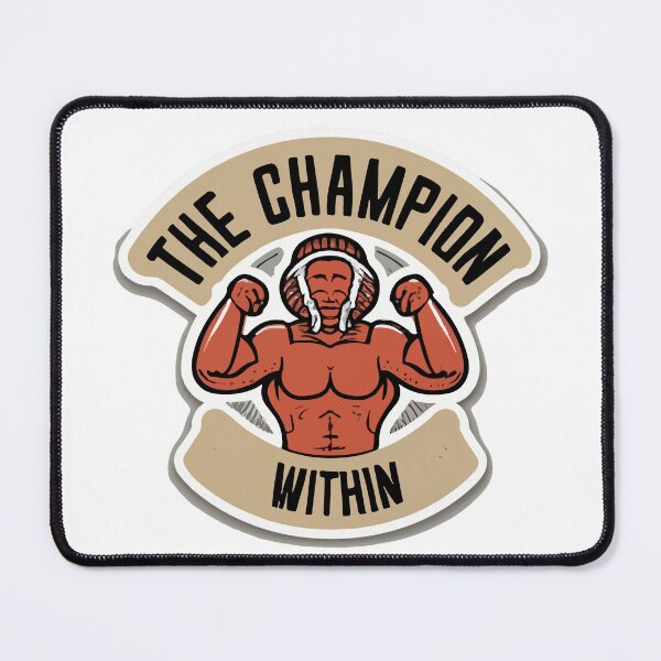 Item preview, The Champion Within - Wrestler's Victory Pose designed and sold by NiftyWrx.