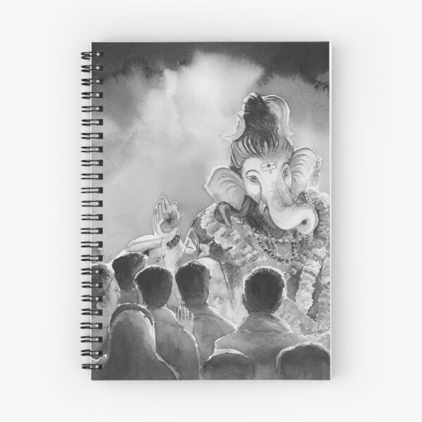 Item preview, Ganpati Bappa - Black and White designed and sold by Anjuna Sainath.