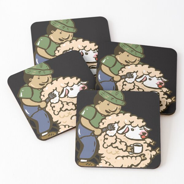 Item preview, Sheep Shearing Cartoon designed and sold by GerardCama.