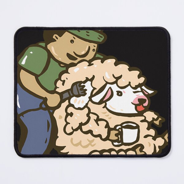 Item preview, Sheep Shearing Cartoon designed and sold by GerardCama.