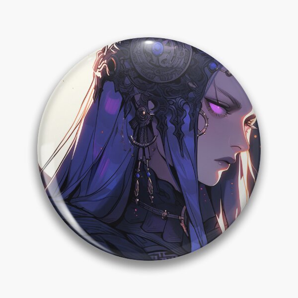Item preview, Nocturnal Amethyst Enigma Anime Girl designed and sold by bubblegoth.
