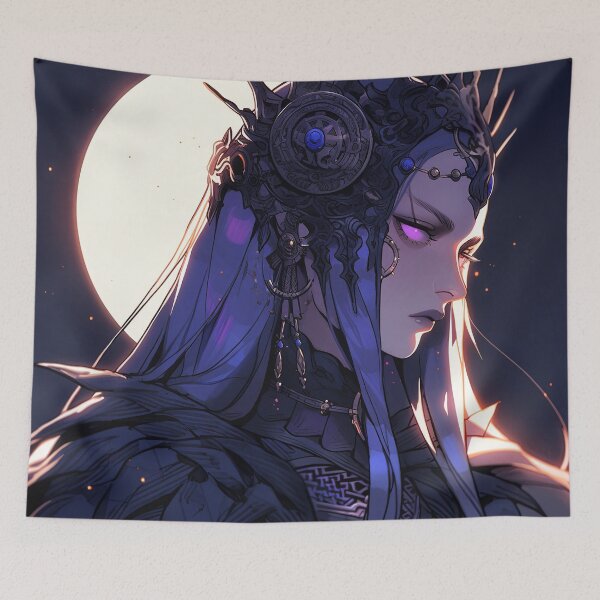 Item preview, Nocturnal Amethyst Enigma Anime Girl designed and sold by bubblegoth.