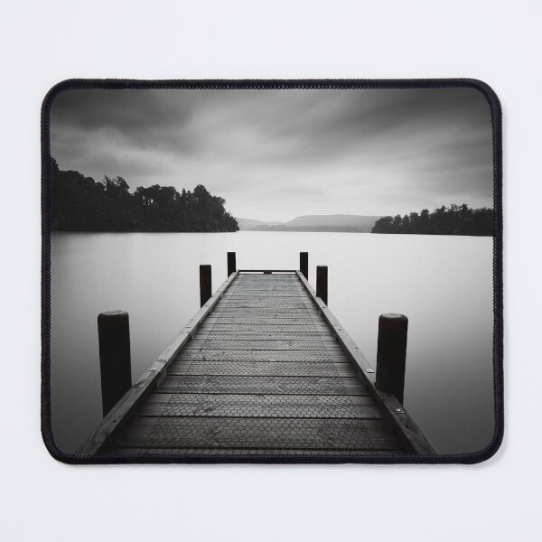 Item preview, Lake Mapourika Jetty #2 Mono designed and sold by Jan Fijolek.
