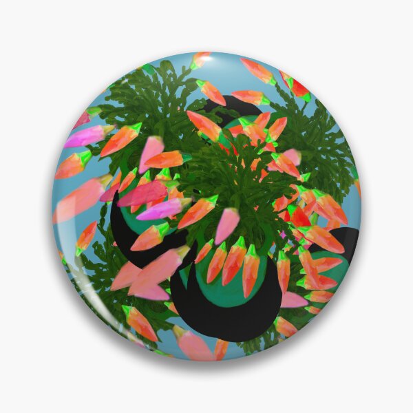Item preview, Orange and Pink Christmas Cactus on Blue hex code 59abc3 designed and sold by Victoria Rose.