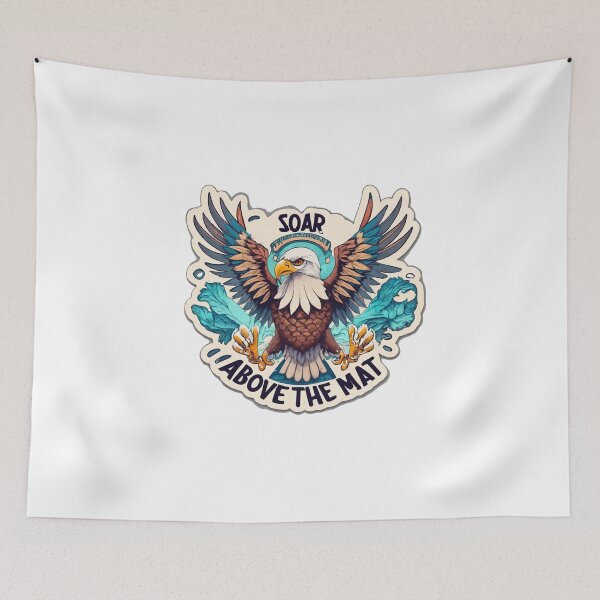 Item preview, Soar Above the Mat - Wrestling Eagle Watercolor designed and sold by NiftyWrx.