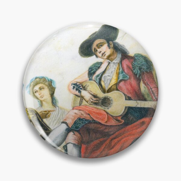 Item preview, The Guitar Player - Color Pencil Study of Ramon Bayeu's Painting designed and sold by Anjuna Sainath.