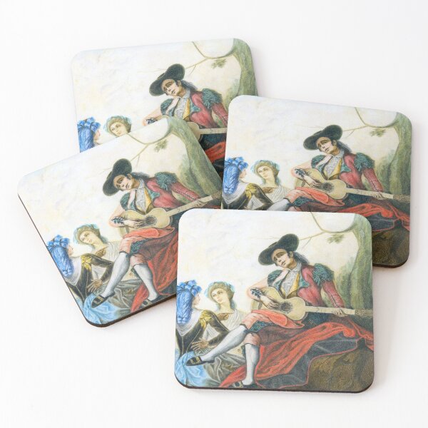Item preview, The Guitar Player - Color Pencil Study of Ramon Bayeu's Painting designed and sold by Anjuna Sainath.
