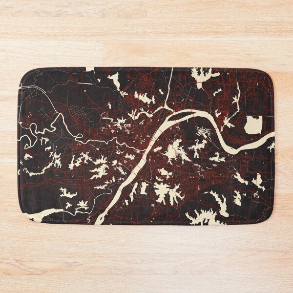 Item preview, Wuhan City Map of Hubei, China - Vector designed and sold by deMAP.