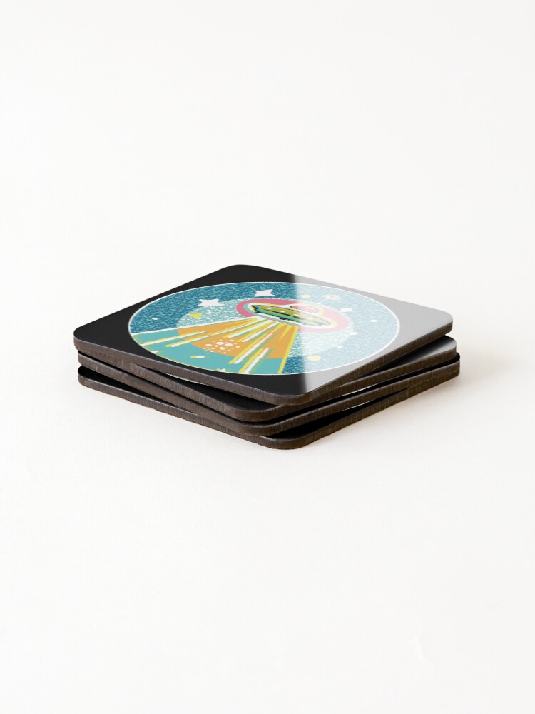 Thumbnail 4 of 5, Coasters (Set of 4), UFO Ray designed and sold by Rickybrook.