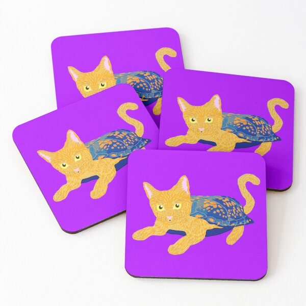 Item preview, Orange Box Turtle-Cat designed and sold by EarlyBirdEva.