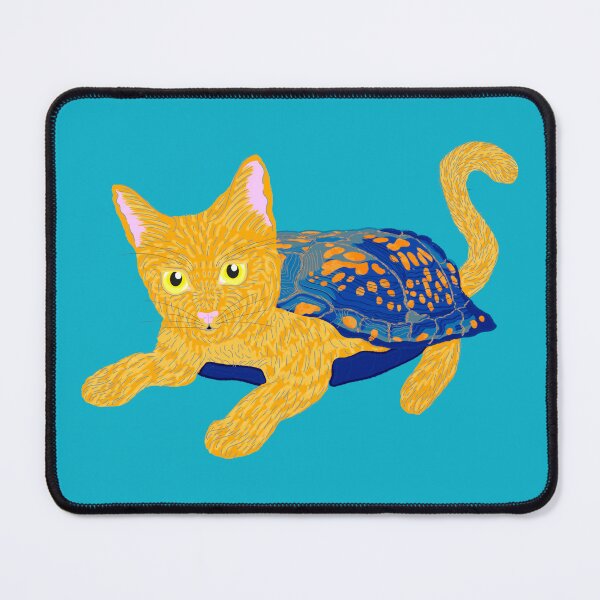 Item preview, Orange Box Turtle-Cat designed and sold by EarlyBirdEva.