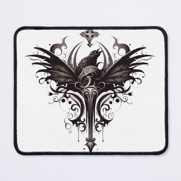 Item preview, On Raven Wings. Occult And Gothic designed and sold by Lucy Goosy Art.