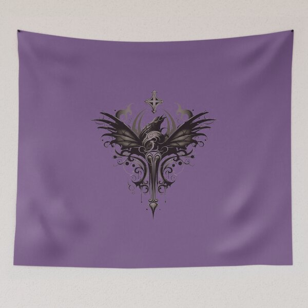 Item preview, On Raven Wings. Occult And Gothic designed and sold by Lucy Goosy Art.