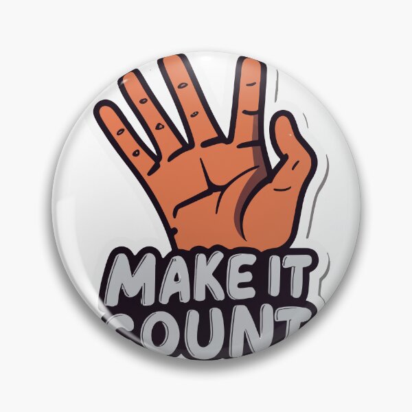 Item preview, Make It Count - Wrestling Referee Hand Countdown designed and sold by NiftyWrx.