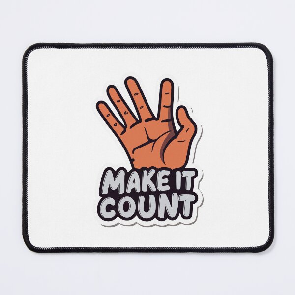 Item preview, Make It Count - Wrestling Referee Hand Countdown designed and sold by NiftyWrx.