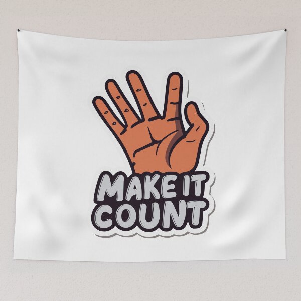 Item preview, Make It Count - Wrestling Referee Hand Countdown designed and sold by NiftyWrx.