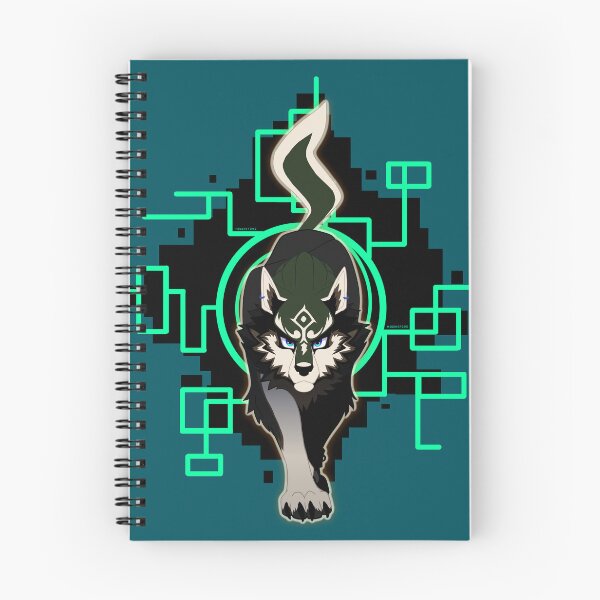 Item preview, green and black wolf designed and sold by mischefous.