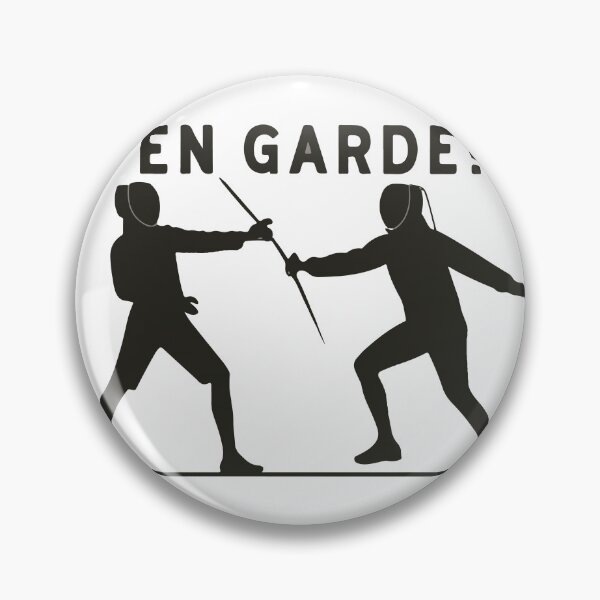 Item preview, Fencers Duel Silhouette - 'En Garde!' Quote designed and sold by NiftyWrx.