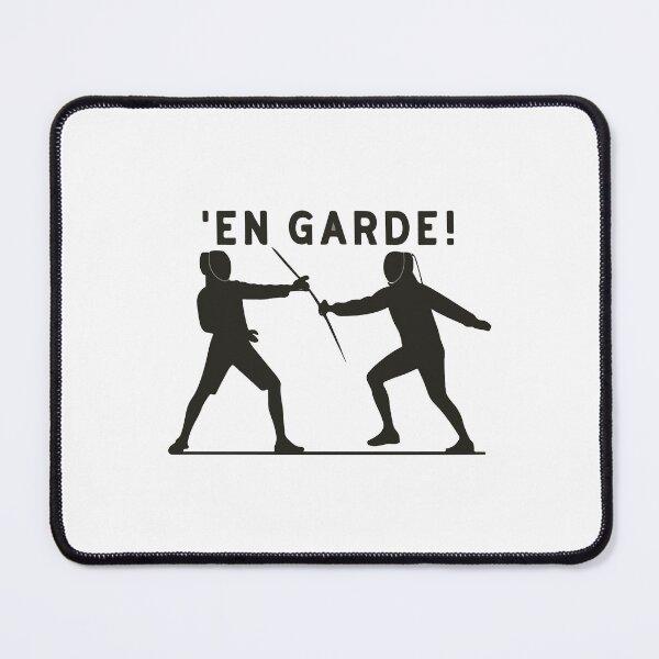 Item preview, Fencers Duel Silhouette - 'En Garde!' Quote designed and sold by NiftyWrx.