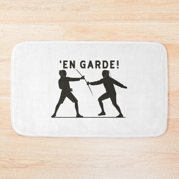 Item preview, Fencers Duel Silhouette - 'En Garde!' Quote designed and sold by NiftyWrx.