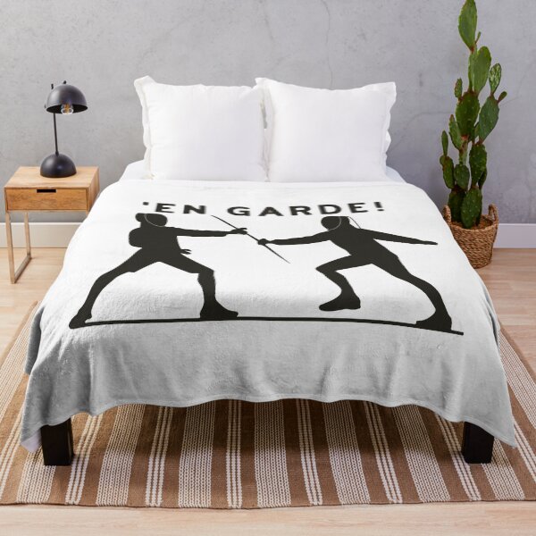 Item preview, Fencers Duel Silhouette - 'En Garde!' Quote designed and sold by NiftyWrx.