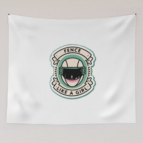 Item preview, Fence Like a Girl - Fencing Mask Empowerment designed and sold by NiftyWrx.