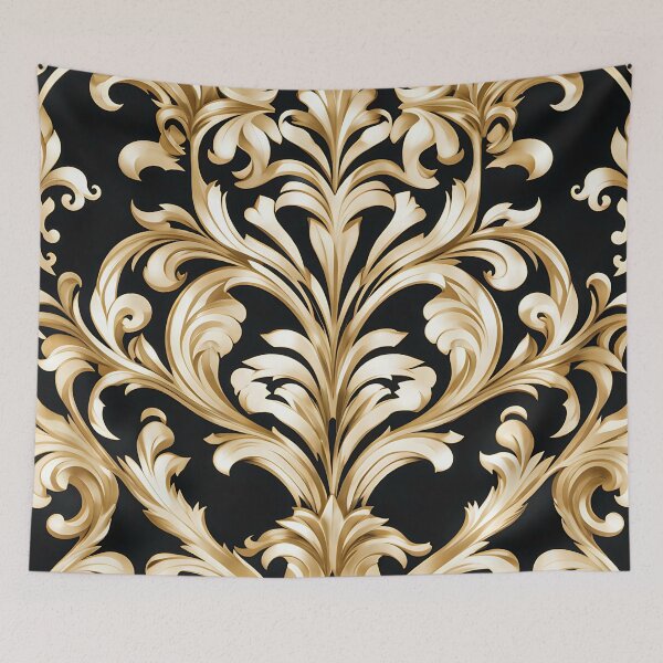 Item preview, Damask gold pattern tee design  designed and sold by NOON tee gallery.