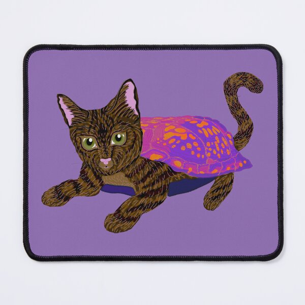 Item preview, Striped Box Turtle-Cat designed and sold by EarlyBirdEva.