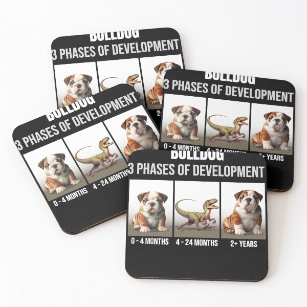 Item preview, Funny Bulldog Puppy 3 Phases Of Development designed and sold by BCreative4U.