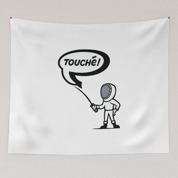 Item preview, Touché Comic Fencing Cartoon designed and sold by NiftyWrx.