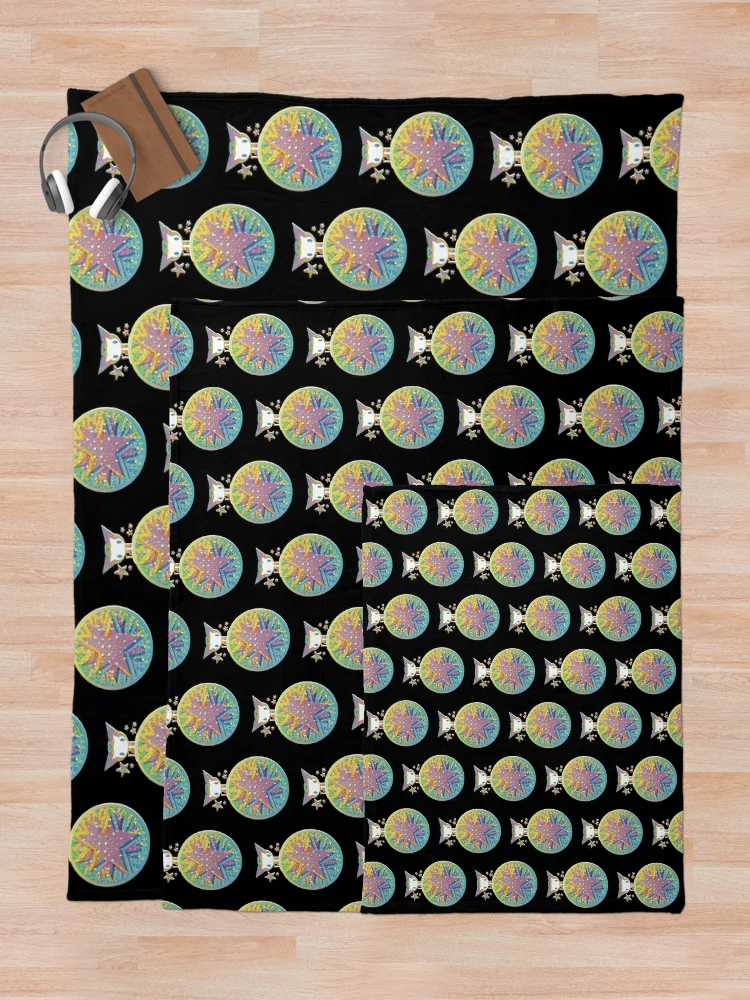 Thumbnail 5 of 6, Throw Blanket, Star Cat designed and sold by Rickybrook.