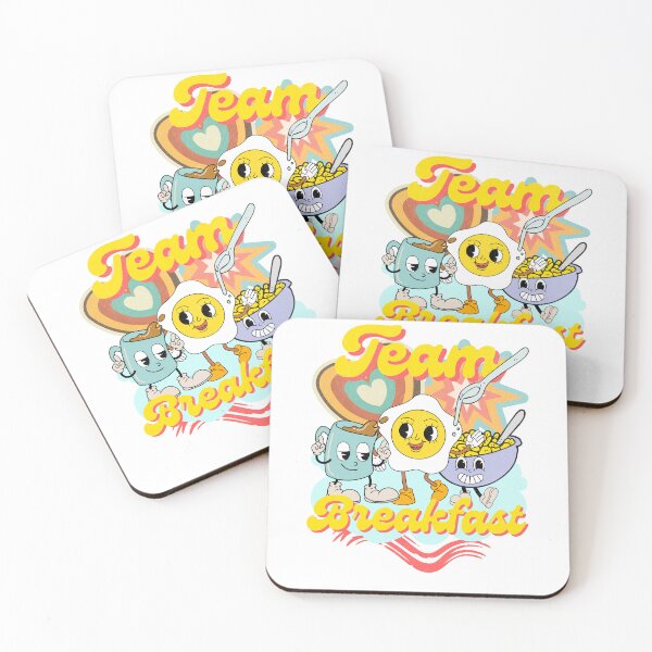 Item preview, Team Breakfast / Retro Cartoon Style Print designed and sold by Thehatinthecat.