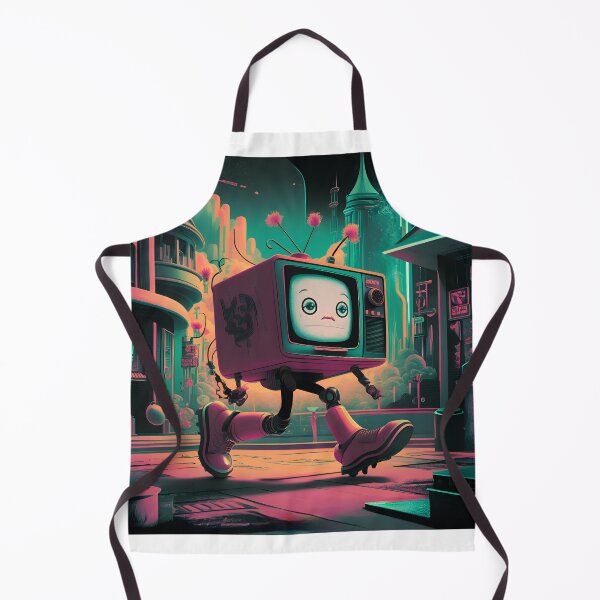 Artikelvorschau, Urbanes Abenteuer eines Zeichentrickfernsehers – Kreative urbane Grafiken entworfen und verkauft von GL!TCH LAB.