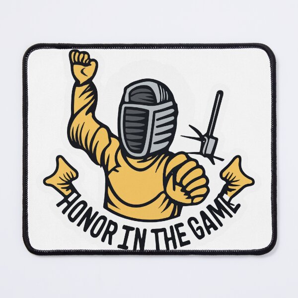Item preview, Traditional Fencing Salute Emblem - 'Honor in the Game' designed and sold by NiftyWrx.